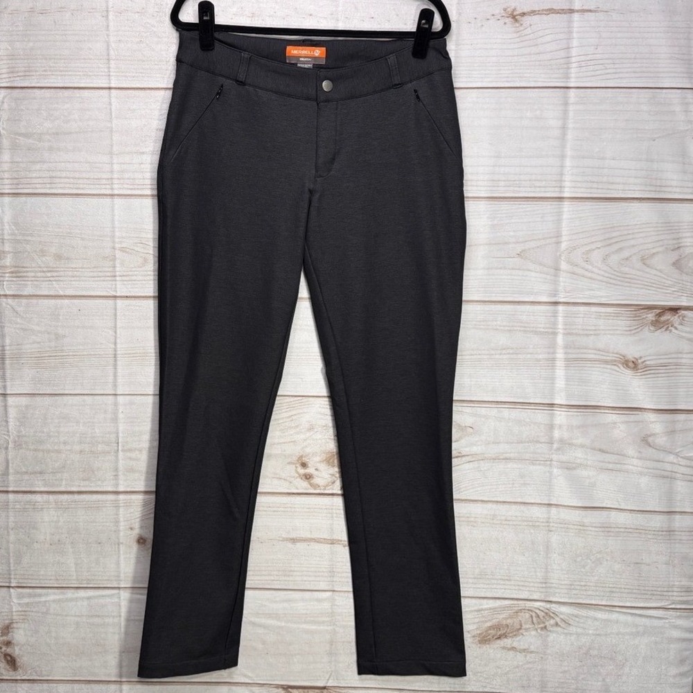 Merrell Womens Charcoal Gray SelectDry Straight Leg Outdoor Hiking Pants Size 8